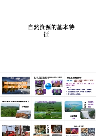 2014-2015学年八年级地理上册 3.1 自然资源的基本特征课件 （新版）新人教版
