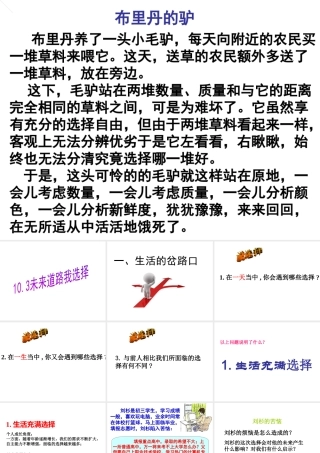 2014年秋九年级政治全册 第十课 第三框 未来道路我选择课件 新人教版