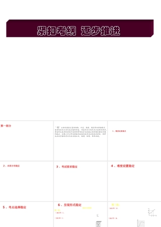2014年初中化学复习讲座 紧扣考纲 逐步推进课件