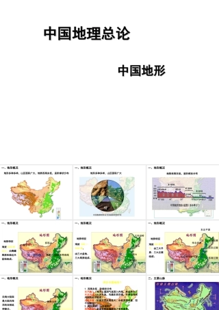 2014-2015学年八年级地理上册 第二章 中国的自然环境复习课件 湘教版