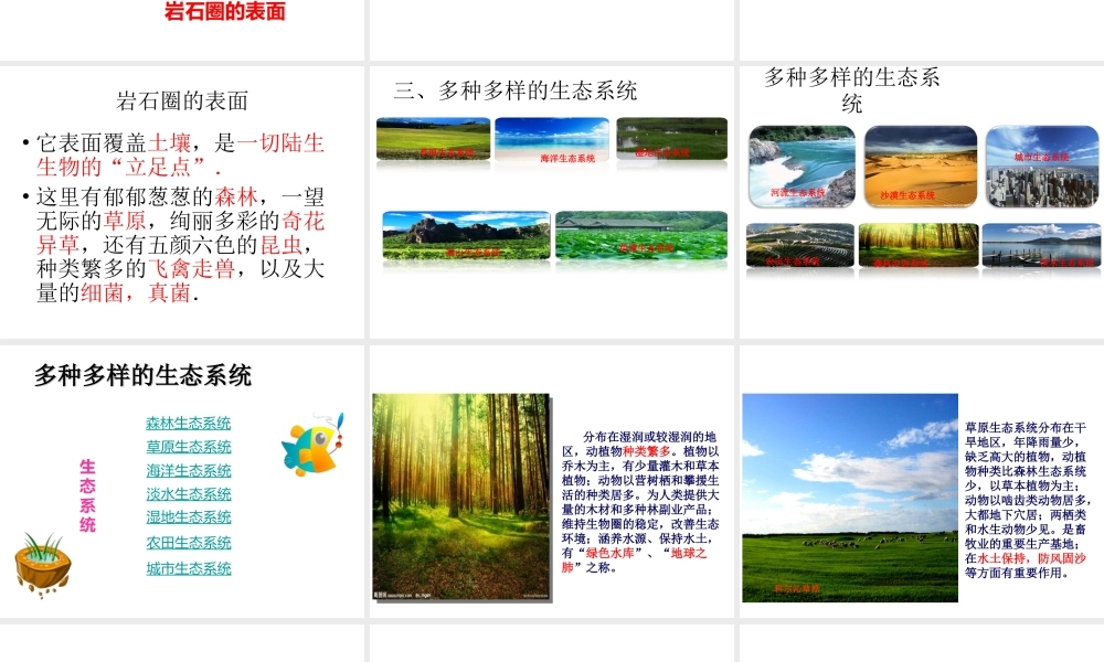 2014年秋七年级生物上册 1.2.3 生物圈是最大的生态系统课件 （新版）新人教版