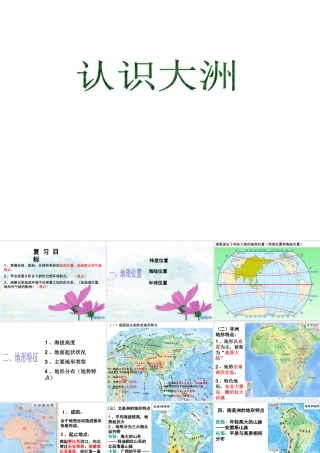 2014-2015学年七年级地理下册 第六章 认识大洲课件1 湘教版