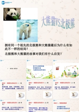 2014年秋七年级政治上册 第一课 第一框 新学校，新同学课件1 新人教版