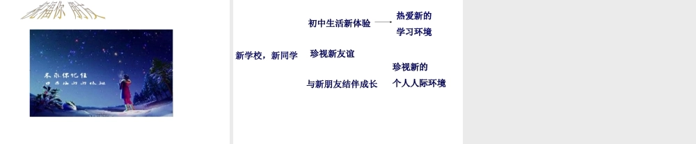 2014年秋七年级政治上册 第一课 第一框 新学校，新同学课件2 新人教版