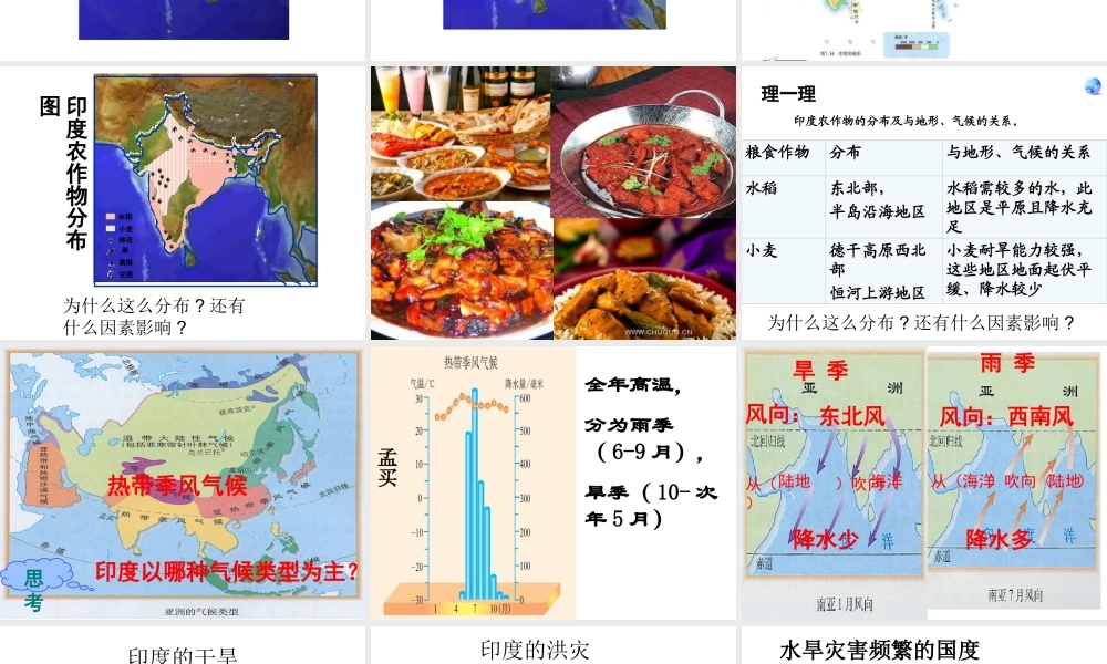 2014七年级地理下册 7.3 印度课件 新人教版