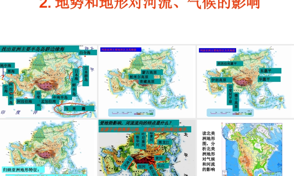 2014七年级地理下册 第六章 第二节 自然环境课件 新人教版