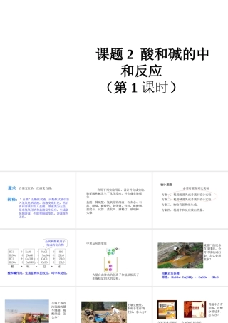2014九年级化学下册《10.2 酸和碱的中和反应》（第1课时）同步教学课件 （新版）新人教版
