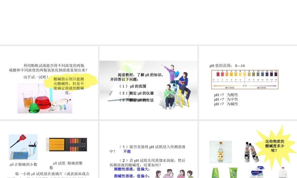 2014九年级化学下册《10.2 酸和碱的中和反应》（第2课时）同步教学课件 （新版）新人教版