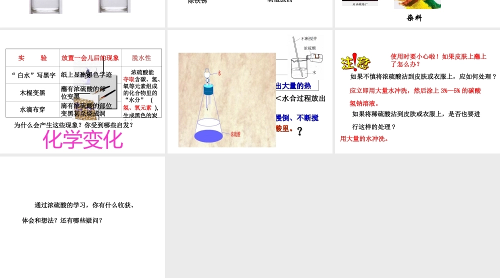 2014九年级化学下册《常见的酸和碱》（第2课时）教学课件 （新版）新人教版