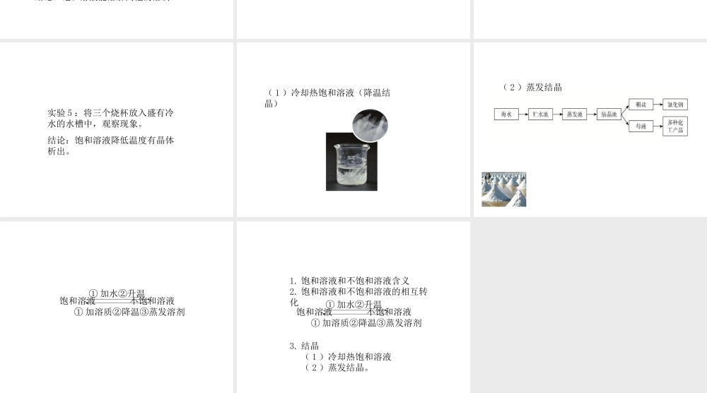 2014九年级化学下册《溶解度》（第1课时）教学课件 （新版）新人教版