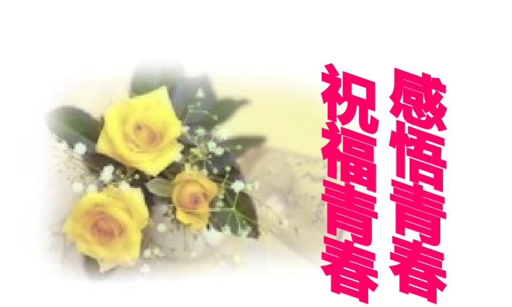 2014年秋七年级政治上册 第二单元 第四课 第二框 感悟青春课件2 新人教版