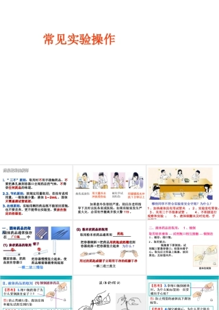 2014七年级科学上册 常见实验操作课件 浙教版