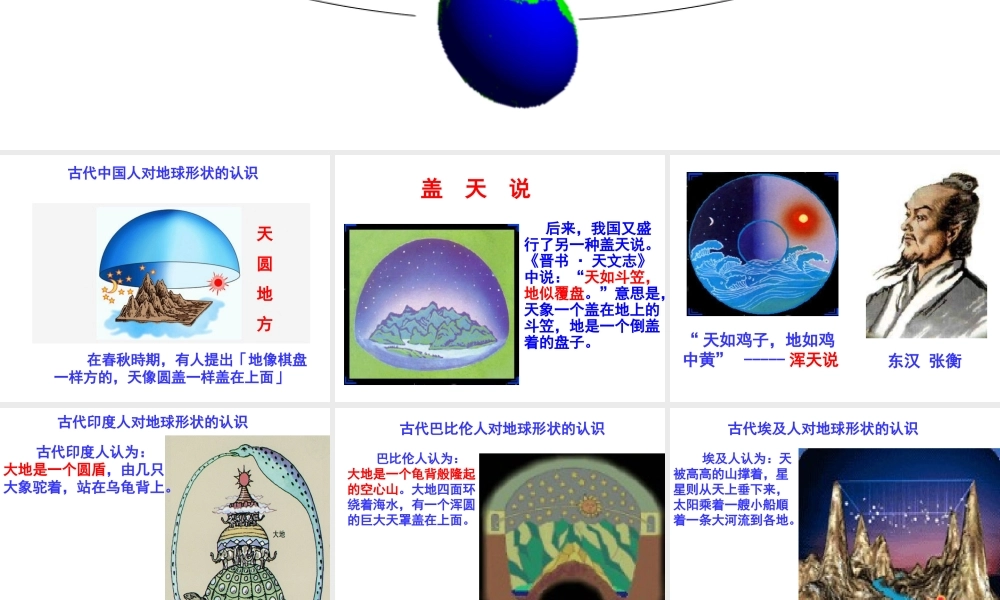 2014学年七年级科学上册 3.1 现代人对地球形状的认识课件 浙教版