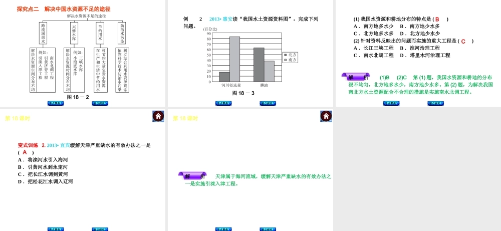 2014中考地理复习方案 第九单元 中国的自然资源（要点探究+考点聚焦，含2013中考真题）课件 湘教版