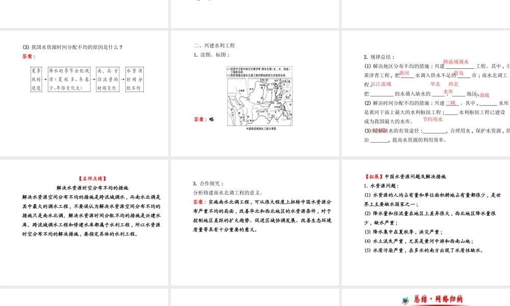 2014年秋八年级地理上册 3.3 中国的水资源课件 （新版）湘教版