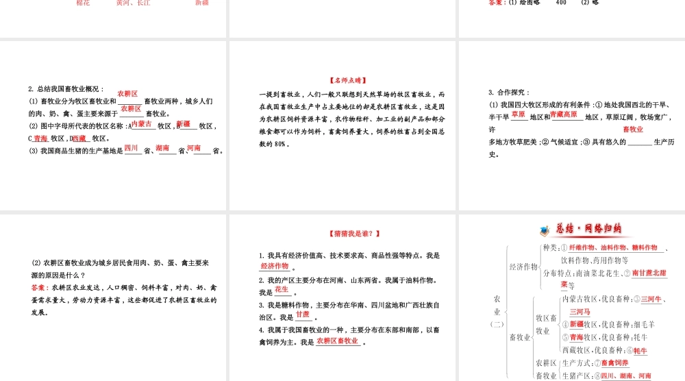2014年秋八年级地理上册 4.1.2 主要经济作物的分布课件 （新版）湘教版