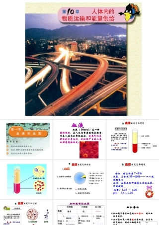 2014七年级生物下册 4.10.1 血液和血型课件一 （新版）苏教版