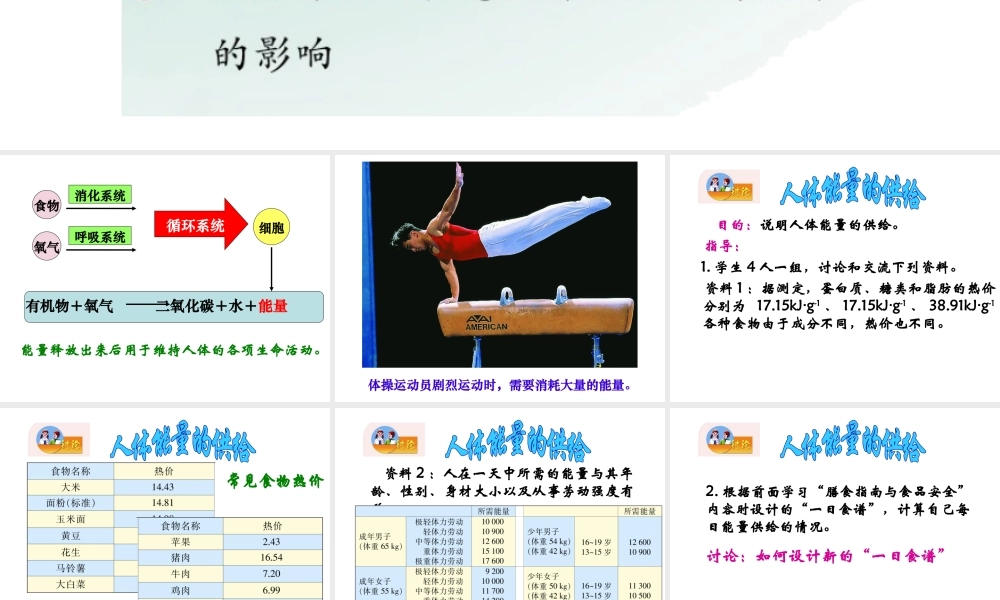 2014七年级生物下册 4.10.5 人体能量的供给课件一 （新版）苏教版