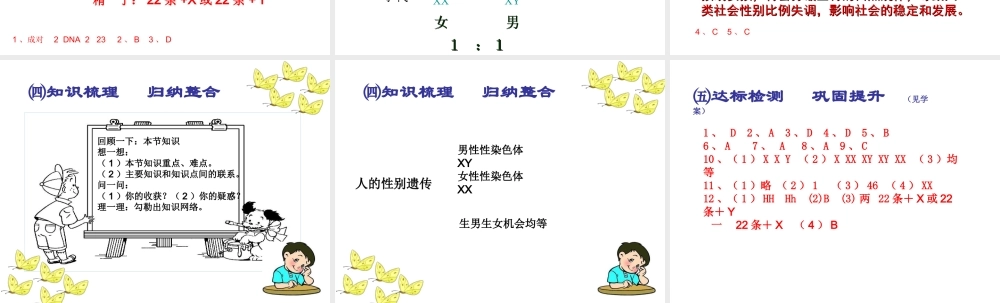 2015春八年级生物下册 第七单元 第二章 第四节 人的性别遗传课件 新人教版