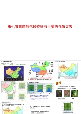 2014秋八年级科学上册 2.7 我国的气候特征和主要气象灾害课件 浙教版