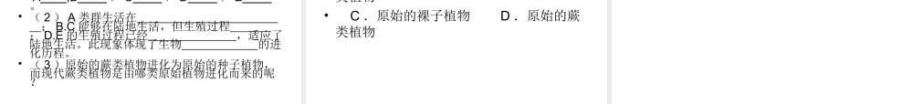 2014秋八年级生物下册 第三章 第三节 生物进化的原因课件 新人教版