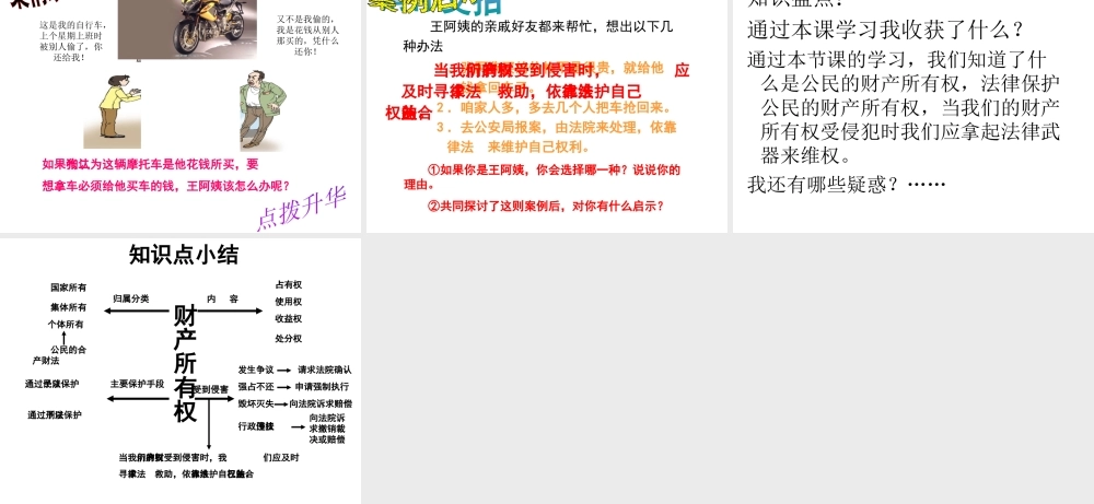 2015春八年级政治下册 第七课 第一框 财产属于谁课件 新人教版