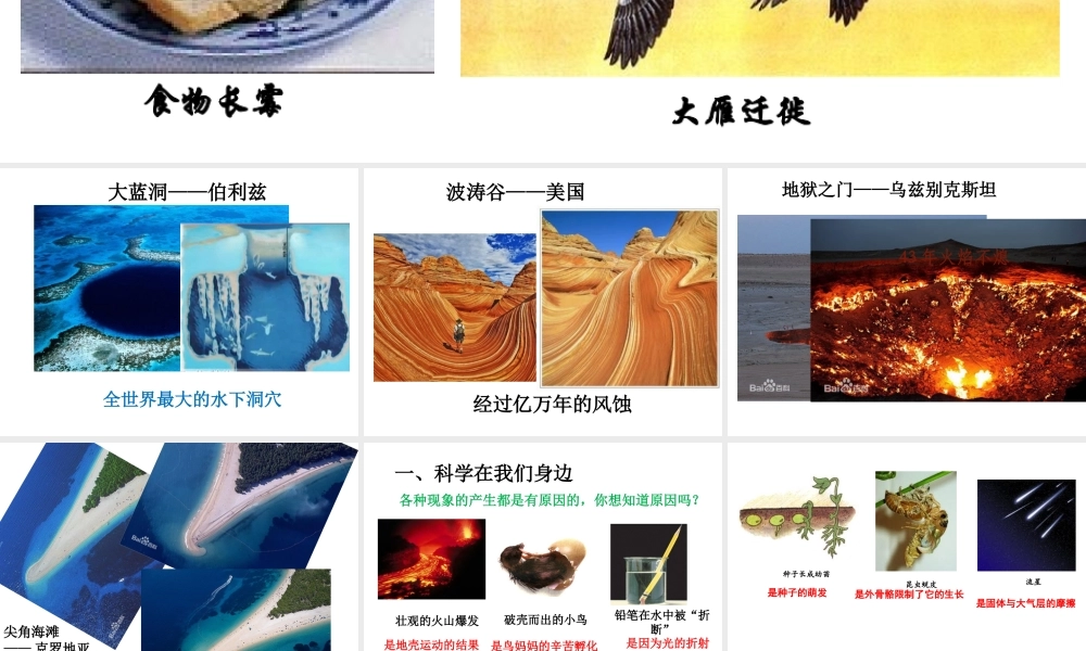 2014秋七年级科学上册 1.1 科学并不神秘课件 浙教版