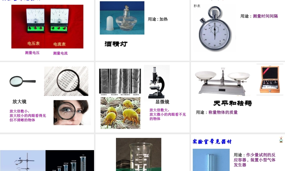 2014秋七年级科学上册 1.2 走进科学实验室课件 浙教版