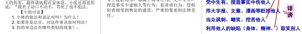 2015春八年级政治下册 第四课 第一框 人人享有人格尊严权课件 新人教版