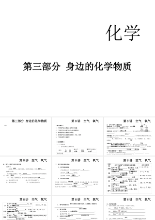 2014中考化学冲刺复习 第三部分 身边的化学物质课件