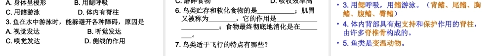 2014秋七年级生物上册 第二章 第二节 脊椎动物的主要类群（第1课时）课件 （新版）济南版