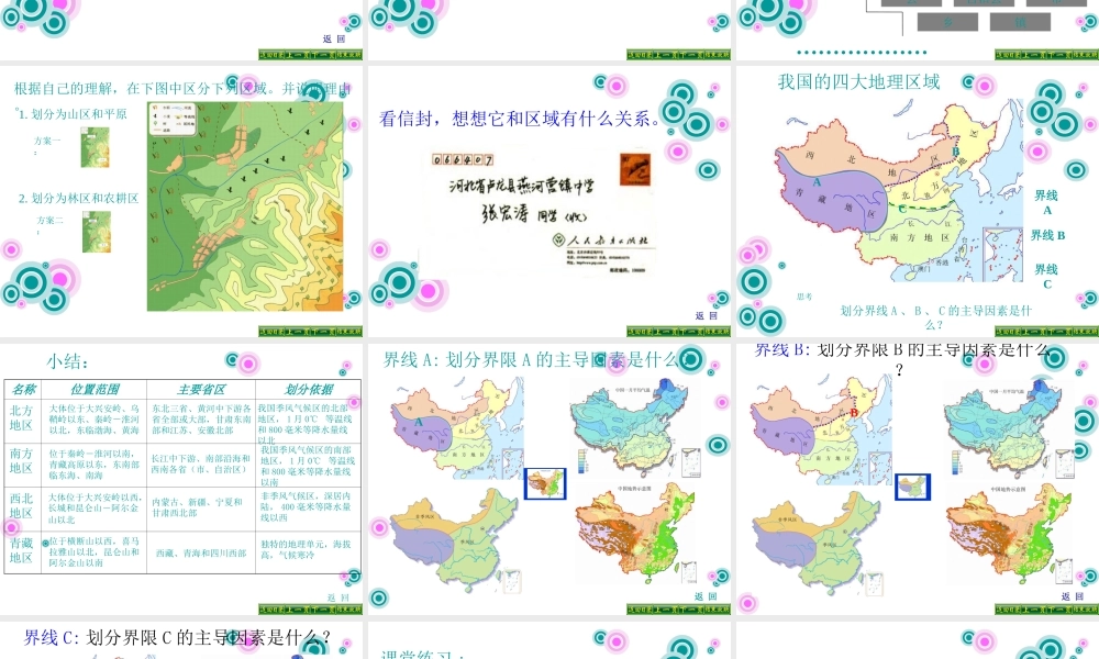 2015年八年级地理下册 5.1 四大地理区域的划分课件 （新版）湘教版