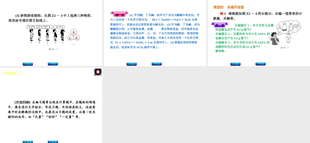 2014中考化学复习方案 专题突破二 情境开放题（专题分析+归类示例，含2013中考真题）权威课件