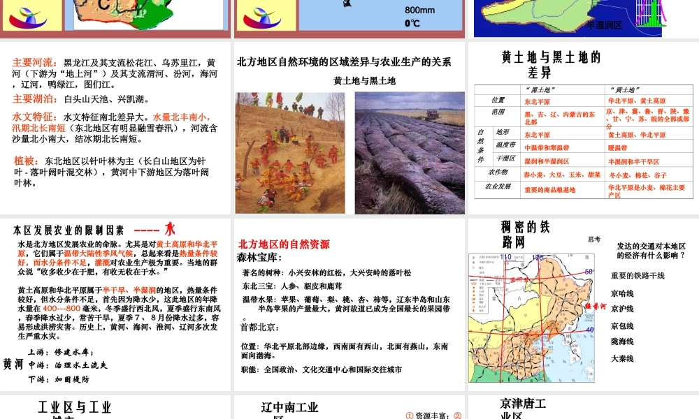 2015年八年级地理下册 5.2.1 北方地区课件 （新版）湘教版