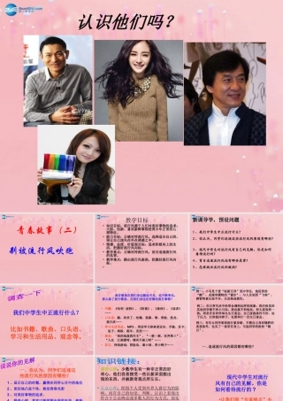 2014年秋八年级政治上册 第二单元 第四课 第二框 别被流行风吹跑课件 人民版