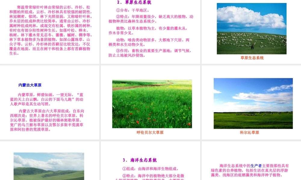 2014秋七年级生物上册 第一单元 第二章 第五节 生物圈是最大的生态系统（第2课时）课件 新人教版