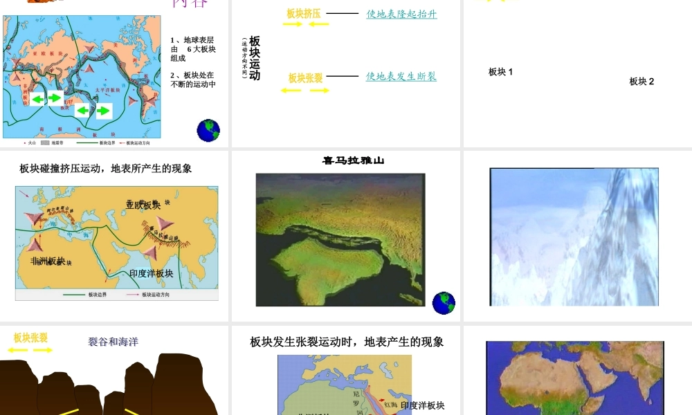 2014秋七年级地理上册 第二章 第二节 海陆的变迁课件3 （新版）新人教版