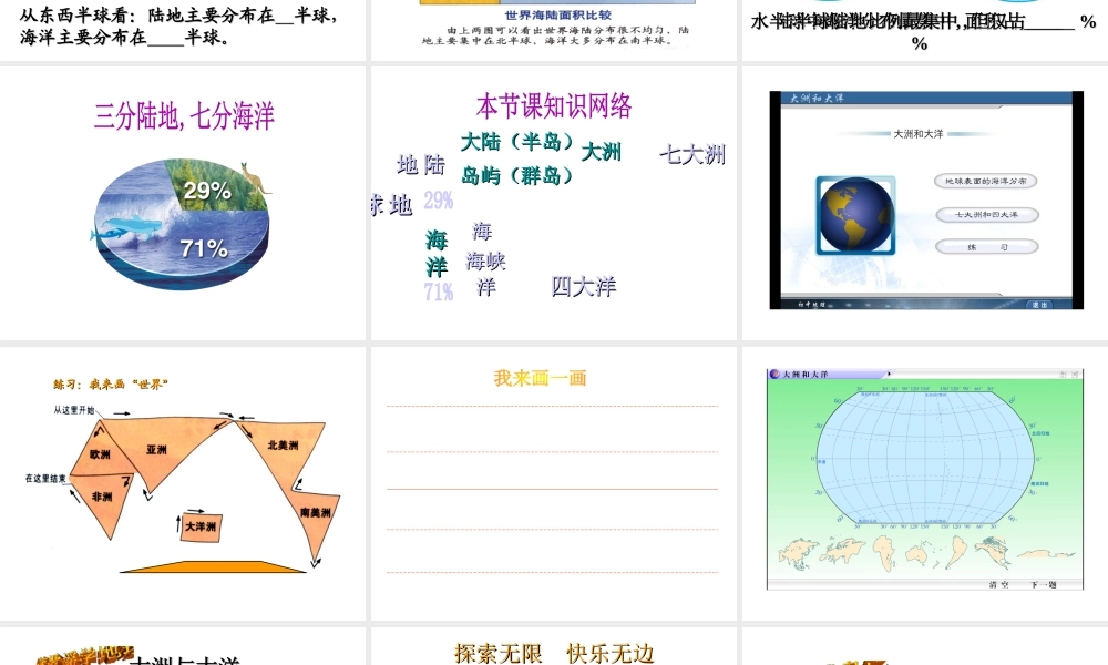 2014秋七年级地理上册 第二章 第一节 大洲和大洋课件2 （新版）新人教版