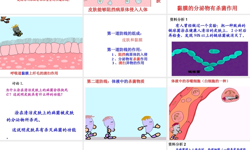 2015年八年级生物下册 8.1.2 免疫与计划免疫课件 新人教版