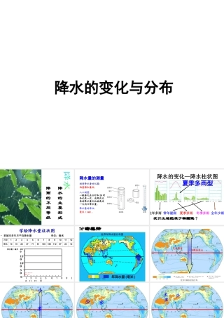 2014秋七年级地理上册 第三章 第三节 降水的变化与分布课件2 （新版）新人教版
