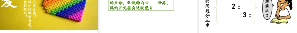 2017八年级道德与法治上册 第一单元 做人之本 1.1 自尊自爱 第1框 自尊自爱是健康的人格精品课件 粤教版