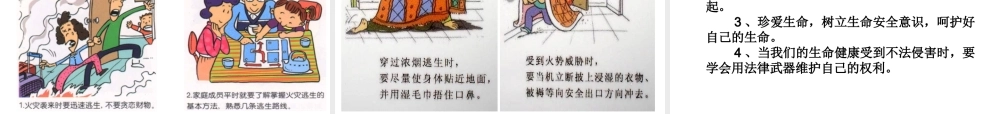 2015年八年级政治下册 第1课 珍爱生命（第2课时）课件 北师大版