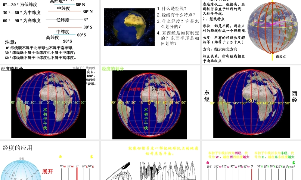2014秋七年级地理上册 第一章 第一节 地球和地球仪课件1 （新版）新人教版