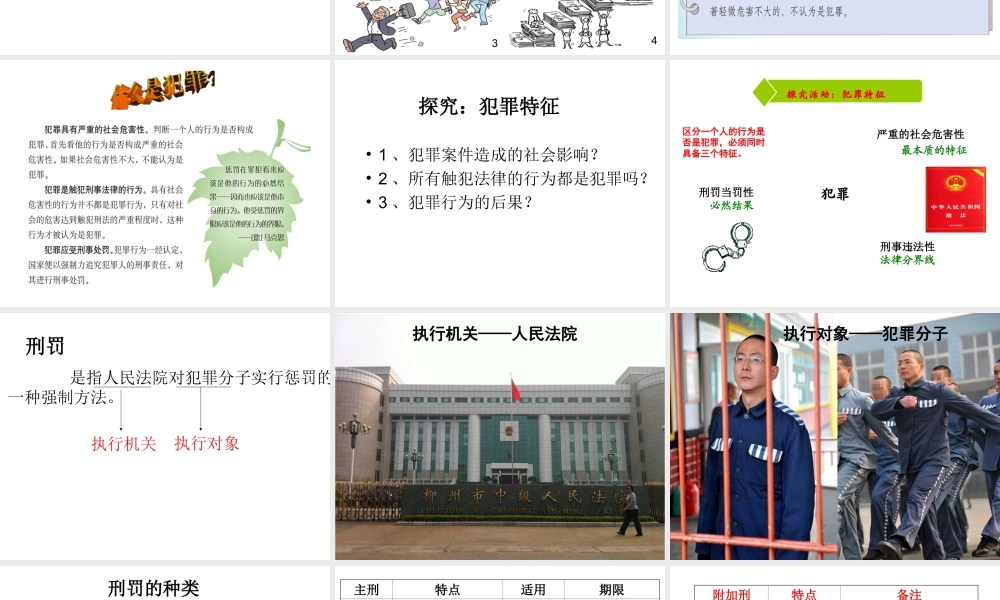 2015年八年级政治下册 第6课 拒绝犯罪（第2课时）课件 北师大版