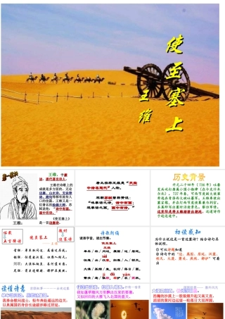 2017八年级语文上册 第三单元 12 唐诗五首 使至塞上课件 新人教版