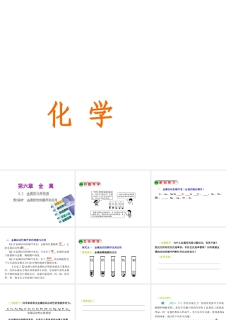 2015九年级化学下册 6.2 金属的化学性质（第2课时）金属活动性顺序的应用精品课件 （新版）粤教版