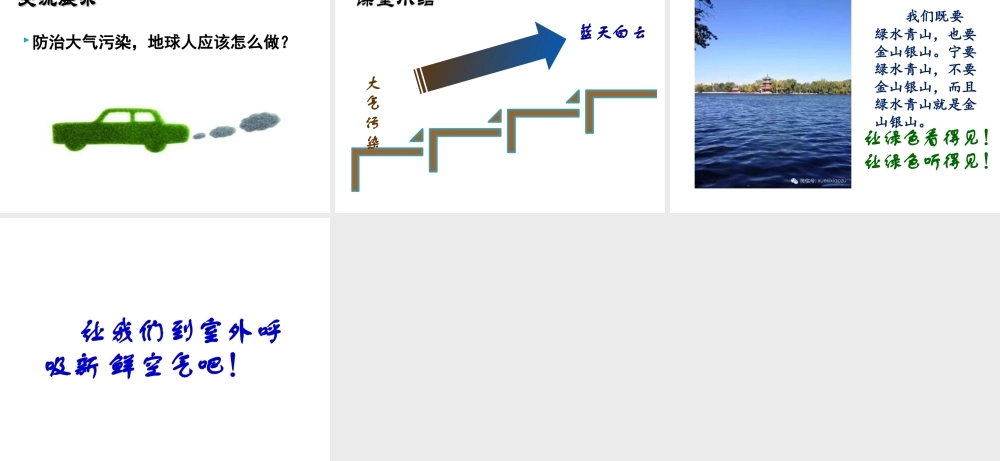 2015年河南七年级地理上册 3.1 多变的天气（第2课时）我们需要洁净的空气课件 （新版）新人教版