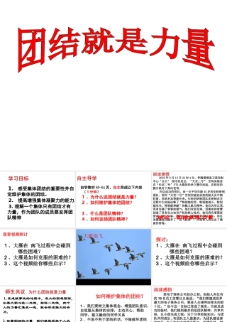 2级道德与法治上册 第三单元 合奏好生活的乐章 第5课 我与集体共发展 第2框 团结就有力量课件 鲁人版六三制