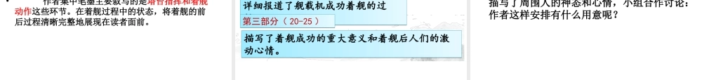 2级语文上册 4 一着惊海天 目击我国航母舰载战斗机首架次成功着舰课件 新人教版