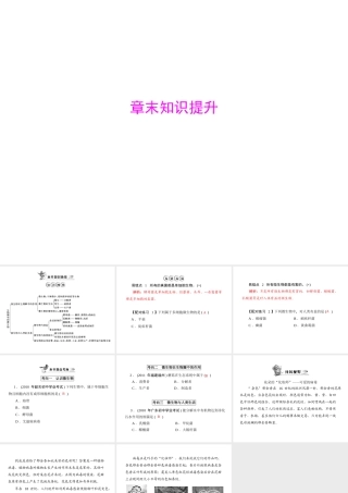《随堂优化训练》2011年八年级生物上册 第5单元 第18章 章末知识提升课件 北师大版